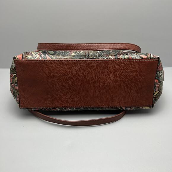 Sakroots Polyvinyl Floral Multi-Pocket Double Strap Handbag Purse - Picture 3 of 12